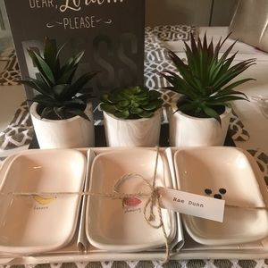 Rae dunn fruit serving tray 4 pieces